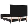 vidaXL Lit &agrave; ressorts avec t&ecirc;te de lit Noir 140 x 190 cm Velours