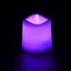 vidaXL Bougies &eacute;lectriques sans flamme &agrave; LED color&eacute;es 100 pcs