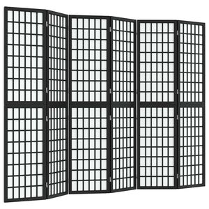 vidaXL Cloison de s&eacute;paration pliable 6 panneaux 240x170 cm Noir