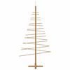 vidaXL Arbre de No&euml;l en bois avec support Marron 180 cm Bambou