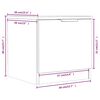 vidaXL Tables de chevet 2 pcs Sonoma gris 40x39x40 cm