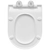vidaXL Siège de toilette Réglable Blanc 48,5 x 36 x 5 cm Polypropylène