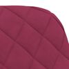 vidaXL Chaises &agrave; manger lot de 2 Rouge bordeaux Velours