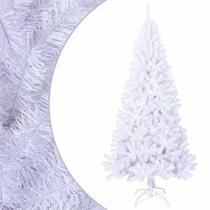 vidaXL Arbre de No&euml;l artificiel avec branches &eacute;paisses blanc 210cm PVC