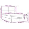 vidaXL Cadre de lit ottoman avec matelas rose 140x190 cm velours