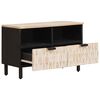 vidaXL Meuble TV avec tiroir Finition Lavage Blanc 70 x 33,5 x 46 cm