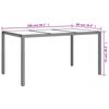vidaXL Ensemble &agrave; manger de jardin coussins 7pcs Noir R&eacute;sine tress&eacute;e