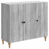 vidaXL Buffet Sonoma gris 89 x 34,5 x 80 cm Bois d'ing&eacute;nierie