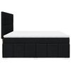 vidaXL Sommier &agrave; lattes de lit avec matelas Noir 180x200 cm Tissu