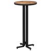 vidaXL Table de bar ronde &Oslash;55x110 cm teck de r&eacute;cup&eacute;ration massif