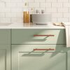 vidaXL Poign&eacute;es d'armoire 10 pcs bronze 128 mm acier inoxydable