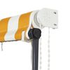 vidaXL Auvent r&eacute;tractable avec LED 250x150 cm Jaune et blanc