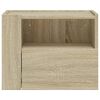 vidaXL Table de chevet murale ch&ecirc;ne sonoma 45x30x35 cm