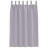 vidaXL Rideaux occultants avec anneaux 2 pcs Gris m&eacute;tal 175 x 140 cm