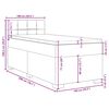 vidaXL Sommier &agrave; lattes de lit avec matelas Vert fonc&eacute; 100x200 cm