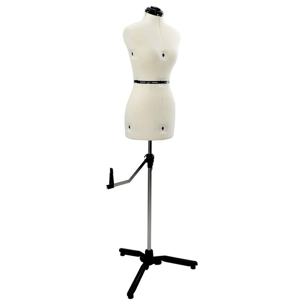 vidaXL Forme de Robe Ajustable F&eacute;minine Cr&egrave;me s Velours