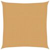 vidaXL Voile d'ombrage 160 g/m&sup2; carr&eacute; sable 2x2 m PEHD