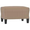 vidaXL Fauteuil avec repose-pied Cappuccino 60 cm Similicuir