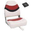 vidaXL Ensemble de si&egrave;ges de bateau pliables lot de 2 dossier haut