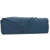 vidaXL Couvertures &agrave; jeter 6 pcs Bleu marine 350 x 270 cm Toison