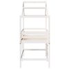 vidaXL Lit superpos&eacute; avec &eacute;chelle et toit sans matelas blanc 90x190 cm