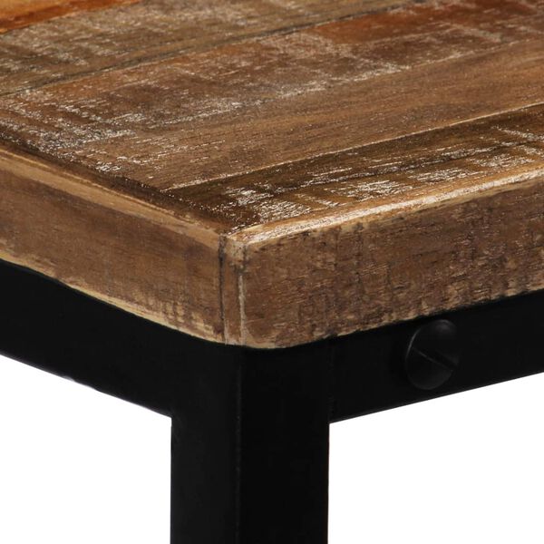 vidaXL Table console Teck recyclé massif 90 x 30 x 76 cm