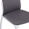 vidaXL Ensemble de salle &agrave; manger 5 pcs Similicuir Gris