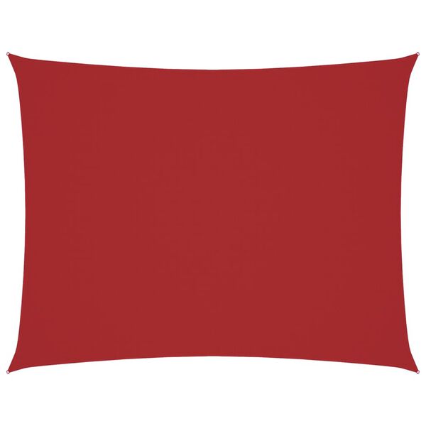 vidaXL Voile de parasol tissu oxford rectangulaire 2x3 m rouge