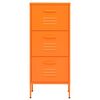 vidaXL Armoire de rangement Orange 42,5x35x101,5 cm Acier