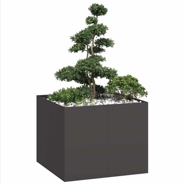 vidaXL Jardini&egrave;re noir 100x100x80 cm acier