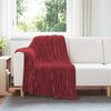 vidaXL Jet&eacute; Rouge Bordeaux 150 x 130 cm Toison