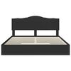 vidaXL Lit de Rangement Noir 200 x 200 cm Bois d'ing&eacute;nierie