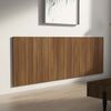 vidaXL T&ecirc;te de lit murale Ch&ecirc;ne marron 240x1,5x80 cm Bois d'ing&eacute;nierie