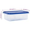 vidaXL R&eacute;cipients de stockage des aliments avec couvercles 5 pcs PP