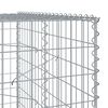 vidaXL Panier gabion avec couvercle 750x100x200 cm fer galvanis&eacute;