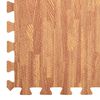 vidaXL Tapis d'exercice puzzle 12 pcs Marron 4,32 ㎡ Mousse EVA