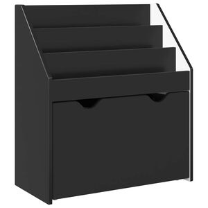 vidaXL Biblioth&egrave;que pour enfants avec tiroir Noir 60 x 29,5 x 69 cm