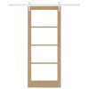 vidaXL Porte coulissante Naturel 86 x 211 cm