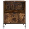 vidaXL Cabinet de chevet Ch&ecirc;ne fum&eacute; 49 x 36 x 61 cm Bois d'ing&eacute;nierie