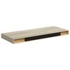 vidaXL &Eacute;tag&egrave;res murales flottantes 4 pcs ch&ecirc;ne 60x23,5x3,8 cm MDF