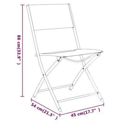 vidaXL Ensemble à manger de jardin 5 pcs Gris et noir