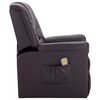 vidaXL Fauteuil de massage inclinable marron similicuir