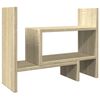 vidaXL Organisateur de bureau ch&ecirc;ne sonoma 38,5x17x39 cm