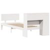 vidaXL Lit biblioth&egrave;que sans matelas blanc 90x200cm bois de pin massif