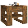 vidaXL Table basse chêne fumé 55,5x55x45 cm bois d'ingénierie