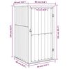 vidaXL Abri &agrave; outils de jardin anthracite 88x89x161 cm acier galvanis&eacute;
