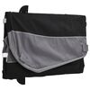 vidaXL Remorque de v&eacute;lo noir et gris 45 kg fer