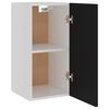 vidaXL Armoire suspendue "Lyon" Noir 29,5x31x60 cm Bois d'ing&eacute;nierie