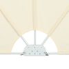 vidaXL Auvent lat&eacute;ral pliable de terrasse Cr&egrave;me 300 x 150 cm