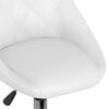 vidaXL Chaises pivotantes &agrave; manger lot de 2 blanc similicuir